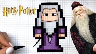 Tuto Dessin Albus Dumbledore Pixel Art - Harry Potter