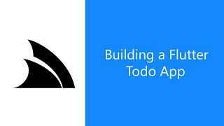 Flutter Todo App calling backend .NET APIs, from scratch in Minutes!