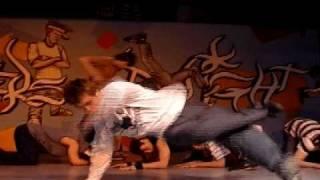 BMT crew (Moscow) on breakdance festival OPEN4 (2004) in Moscow /russia