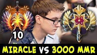 When TOP-10 meets 3000 MMR — MIRACLE vs Legend Rank