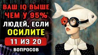 Тест на Кругозор. ВАШ IQ ВЫШЕ чем у 95% эрудитов, если ОСИЛИТЕ 11 из 20 вопросов Теста на Эрудицию