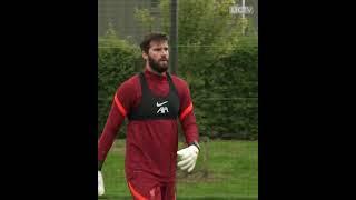 Alisson Becker training session