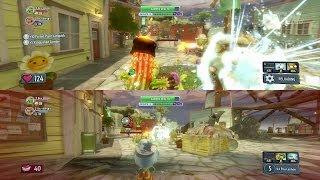 Plants vs. Zombies Garden Warfare - Split Screen Gameplay and Boss Mode on Xbox One (ESRB 10+ - US)