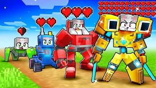 Evolucionando Como SUPER ROBOT en Minecraft 