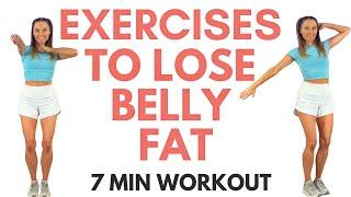 7 Minute Standing Abs Exercises to Lose Belly Fat 