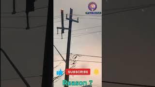 Electric Pole damaged @AllGyanElectrical #viral #lifehacks