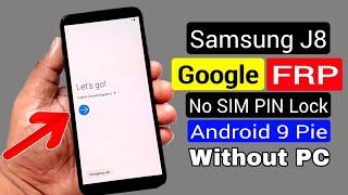 Samsung J8 Bypass Google Account/FRP Lock |ANDROID 9 Without PC