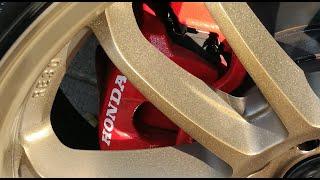 CUSTOM Painting Brake Calipers With Honda LOGO