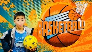 Kids Indoor Basketball | Aidan Plays Basketball | Kids Fun Game | Fun Bouncing Ball | Challenge Game