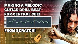 melodic drill tutorial | central cee type beat fl studio tutorial