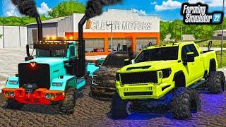 CITY MUD FLOOD! BUILDING LIFTED TRUCKS | Farming Simulator 22