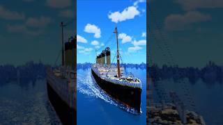 Unsinkable we said... | Minecraft Timelapse #minecraft #minecraftbuilding #titanic #minecraftbuild