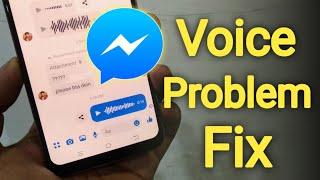 Facebook Messenger Voice Message Not Working Problem Fix