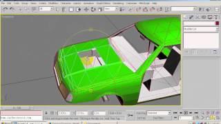 Как вырезать отверстие  в капоте в 3DsMax