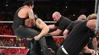 Brock Lesnar confronts The Undertaker: Raw, July 20, 2015