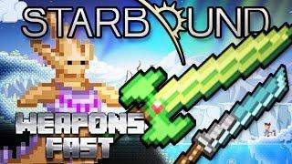 Starbound - How To Get High Level Weapons Fast!