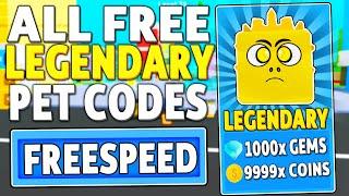 ALL NEW *FREE LEGENDARY* PET CODES in SPEED CHAMPIONS (Roblox)