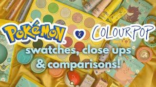 NEW ColourPop x POKEMON Collection! Swatches, Close Ups + Comparisons