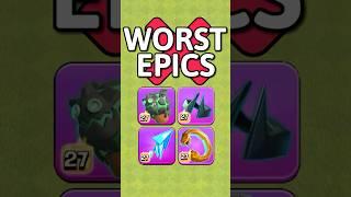 RANKING the WORST EPIC Hero Equipment after DARK CROWN Release #clashofclans