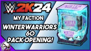 WINTER WARRIORS 60 PACK OPENING! WWE 2K24 MyFaction