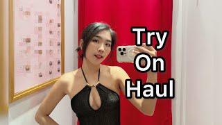 4K Try on haul in Turkey | PENTI swimming suit #transparent #tryonhaul2024