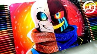 Drawing - Ink Sans VS Error Sans ( UNDERTALE )