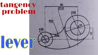 tangency problem, how to construct a lever