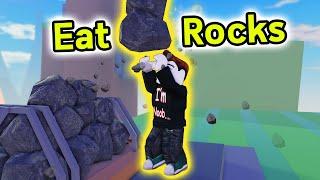 ผมกินก้อนหิน Roblox ROCKS