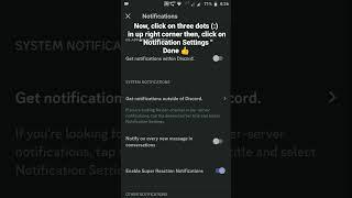 How to access  Notification Settings in Discord Mobile #roduz #discord #how #howto