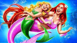 ¡Cómo Convertirse en Sirena! ¡Fui Adoptada por una Familia de Sirenas!