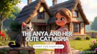 The cute Anya and her cute Cat Misha