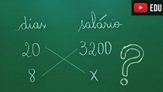 Regra de Três Simples - Grandezas diretamente proporcionais - Professora Angela Matemática