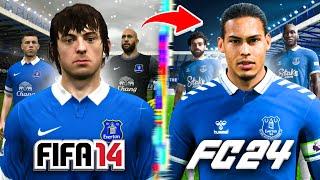 I Rebuild Everton From FIFA 14 to FC 24!