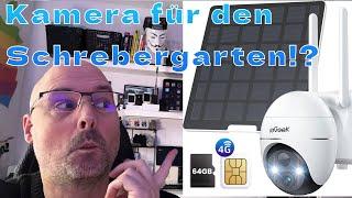  ieGeek LTE Solar-Überwachungskamera mit 64G Speicherkarte - Unabhängig von Strom und Internet!