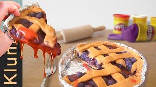 PLAY-DOH blueberry cake for lunch!  - klunatik - 粘土, пластилин, pâte à modeler mangeant, 橡皮泥