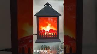Led Fireplace Lantern Flameless Log Fire Effect. Yash Gift Mart, kanpur.