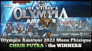 CHRIS PUTRA WINNER THE NEW IFBB PRO MENS PHISIQUE II MR OLYMPIA AMATEUR LAS VEGAS 2022