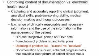 The Basics of Physician Documentation