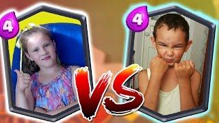 ДЕТИ ЮТУБЕРОВ устроили ДРАКУ !!! Дарина VS Тимур !!! Битва Детей в Clash Royale )))