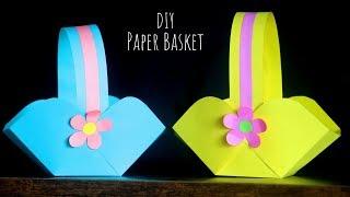 DIY Paper Basket Easy | Easter Basket Ideas | Paper Craft Ideas for Kids