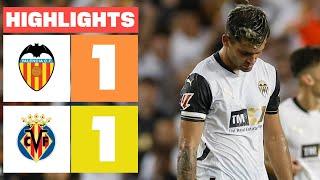 VALENCIA CF 1 - 1 VILLARREAL CF | HIGHLIGHTS LALIGA EA SPORTS