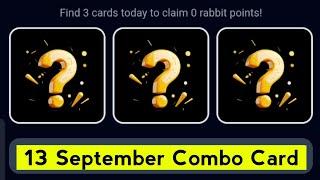 13 & 14 September Rocky Rabbit Daily Combo/Today Rocky Rabbit Superset Card/Rocky rabbit Daily Combo