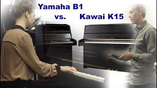 Vergleichstest Yamaha B1 vs. Kawai K15 Klavier, upright piano sound Klang Test, comparison