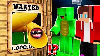 Why Creepy SLIDE EATER is WANTED ? Mikey and JJ vs SLIDE.EXE ! - in Minecraft Maizen