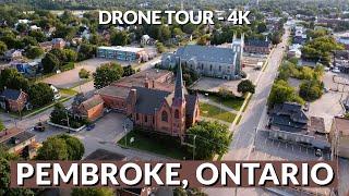 Pembroke Panorama: Soaring Above in 4K - A Drone's View of Ontario's Charming Riverside Town