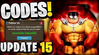 *NEW* ALL WORKING UPDATE 15 CODES FOR GYM LEAGUE! ROBLOX GYM LEAGUE CODES