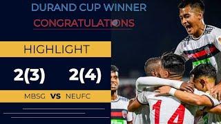 Mohun Bagan SG (2) vs (2) NorthEast United FC, Durand Cup 2024 Final, lost in penalties 3-4