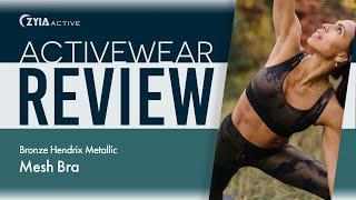 Activewear Review: Bronze Hendrix Metallic Mesh Bra #2008