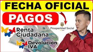 Prosperidad Social Confirma fecha Oficial de Pago Renta Ciudadana Devolución IVA, Boletín de prensa