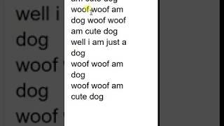 Google Translate-Woof Woof am dog